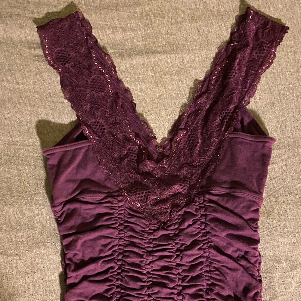 NWOT Free People Rouched Cami Tank Size Medium - Picture 6 of 6